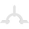 Ekena Millwork Ericson Architectural Grade PVC Gable Bracket, 72"W x 45"H x 4"D x 6"F, 15/12 Pitch GBP072X45X0406ERI00 - alternate 3